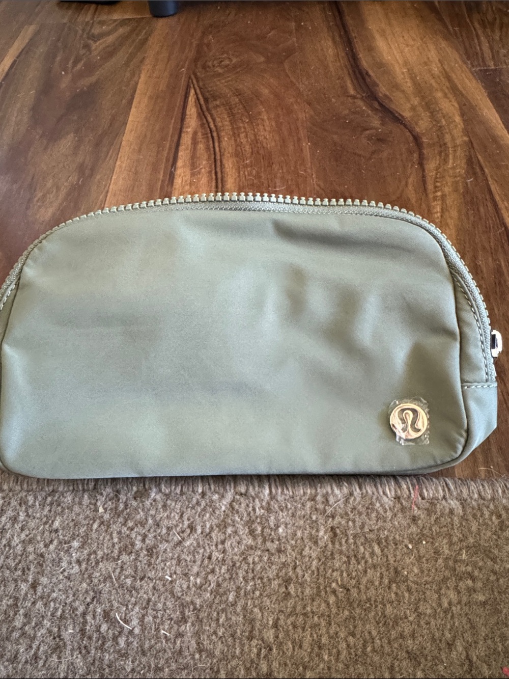 lululemon Olive belt bag with Metal Logo
